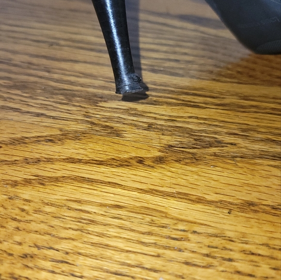 Louis Vuitton Black Genuine Leather Logo Peep Toe Sandal Shoes Pumps Heels - Picture 12 of 16